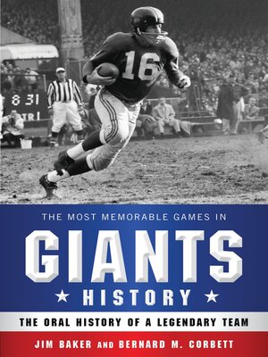 cover image of The Most Memorable Games in Giants History